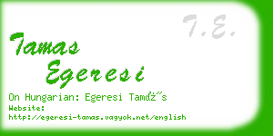 tamas egeresi business card